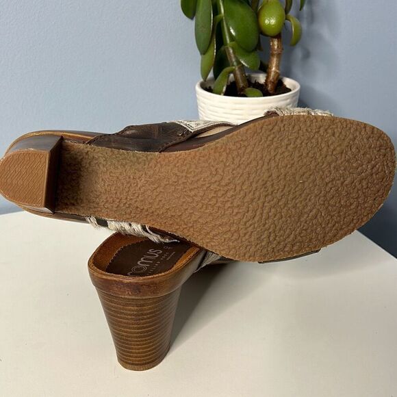 Kristi Mules - Cow Print Faux Suede | Miista Romus Vegan Leather Cow print sandal Heels sz 8
